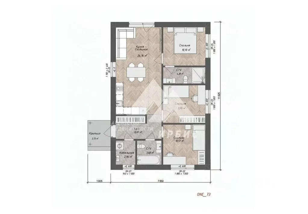 Дом в Алтайский край, Первомайский район, с. Фирсово Цветочная ул. (73 ... - Фото 2