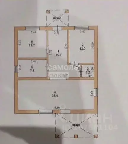 Дом в Липецкая область, Липецкий муниципальный округ, с. Подгорное ул. ... - Фото 2