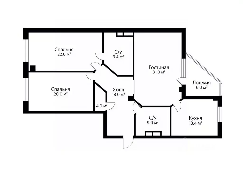 3-к кв. Москва ул. Шаболовка, 10к1 (132.0 м) - Фото 1