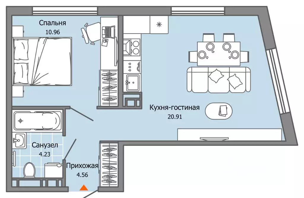 2-к кв. Ульяновская область, Ульяновск Город Новаторов жилой комплекс, ... - Фото 0