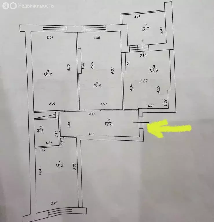 3-комнатная квартира: Казань, улица Абсалямова, 19 (87.5 м) - Фото 1