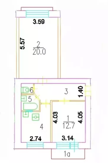 2-к кв. Москва Брянская ул., 12 (51.3 м) - Фото 2