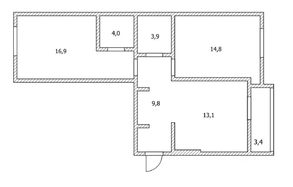 2-к кв. Калининградская область, Зеленоградск Московская ул., 68 (64.0 ... - Фото 2