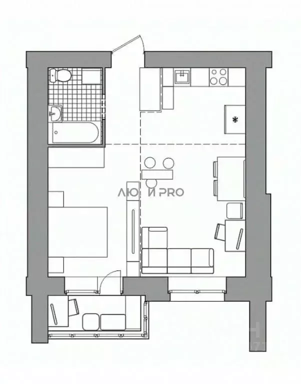 2-к кв. Алтайский край, Барнаул Взлетная ул., 2Гк1 (39.7 м) - Фото 2