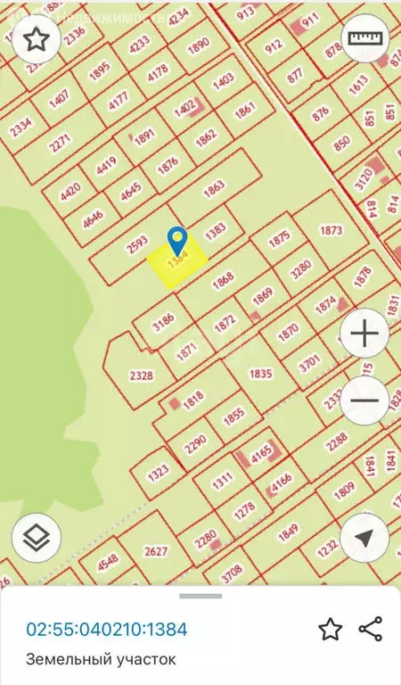 Участок в Уфа, коллективный сад № 34 ОСТ ОАО УМПО (8.23 м) - Фото 1