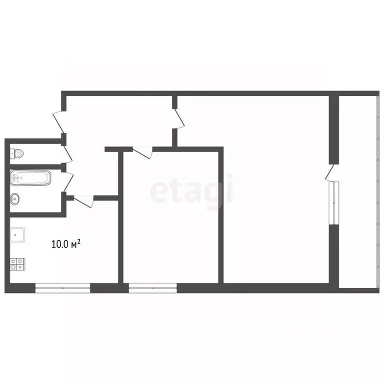 2-к кв. Москва ул. Твардовского, 5К3 (46.8 м) - Фото 2