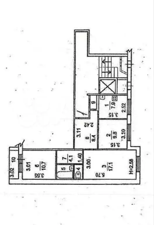 3-к. квартира, 63 м, 1/9 эт. - Фото 0