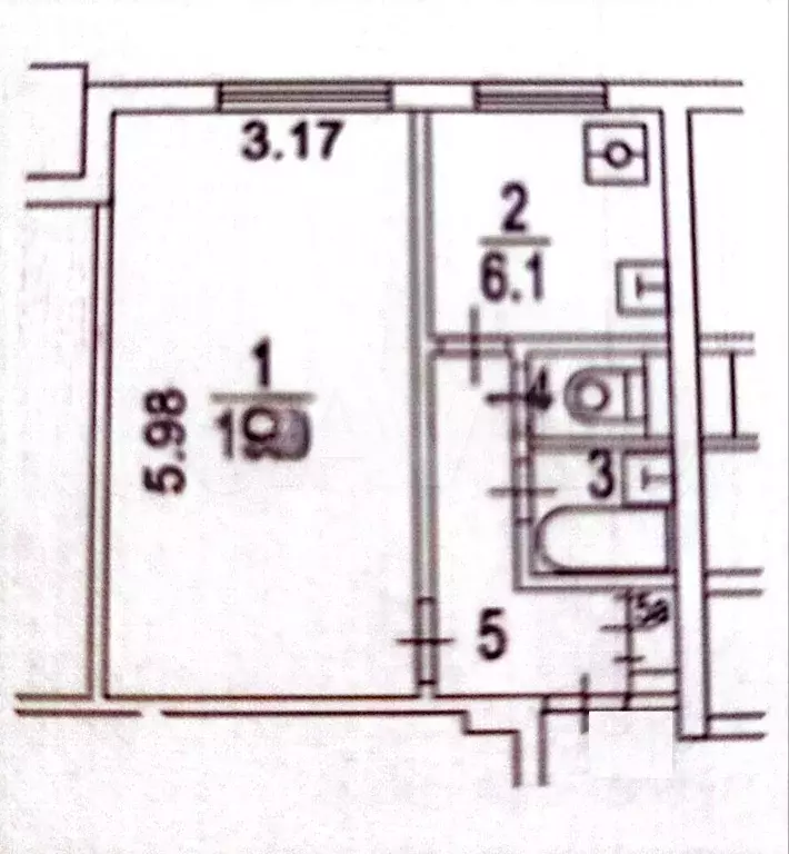 1-к. квартира, 36,3 м, 5/9 эт. - Фото 0