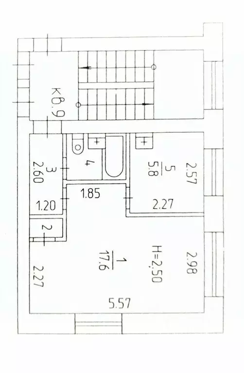 1-к кв. Пермский край, пос. Звездный ул. Ленина, 16 (31.3 м) - Фото 2