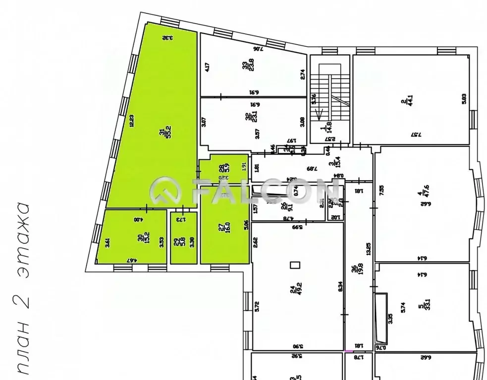 Офис в Москва Кадашевская наб., 26 (100 м) - Фото 2