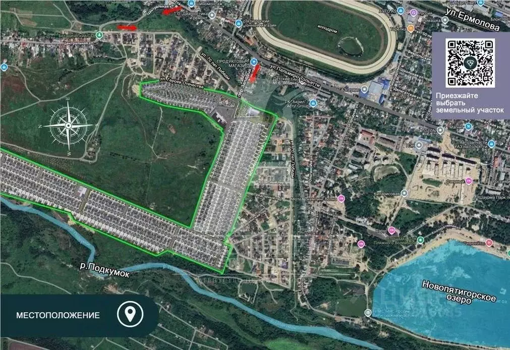 Участок в Ставропольский край, Пятигорск городской округ, с. Золотушка ... - Фото 1