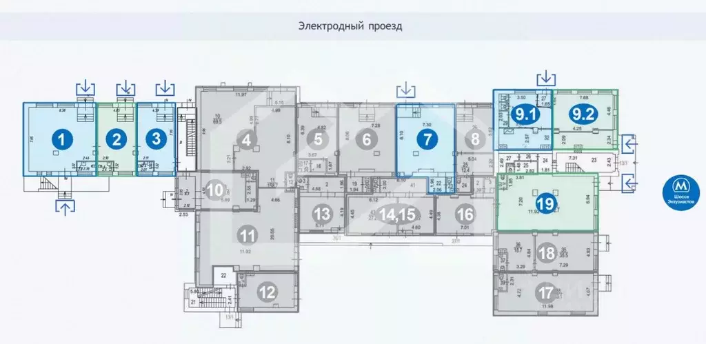 Помещение свободного назначения в Москва Электродный проезд, 16 (84 м) - Фото 2