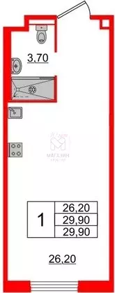 Продаётся квартира-студия, 30 м - Фото 1