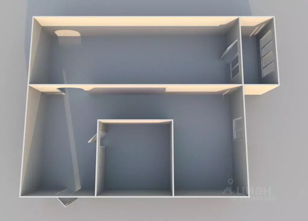 1-к кв. Курганская область, Курган ул. МАКСИМА ГОРЬКОГО, 10 (30.7 м) - Фото 2