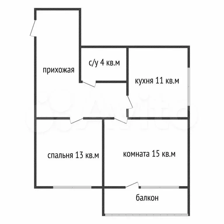 2-к. квартира, 52,8 м, 10/12 эт. - Фото 1