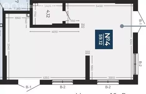 Помещение свободного назначения (58.5 м) - Фото 1