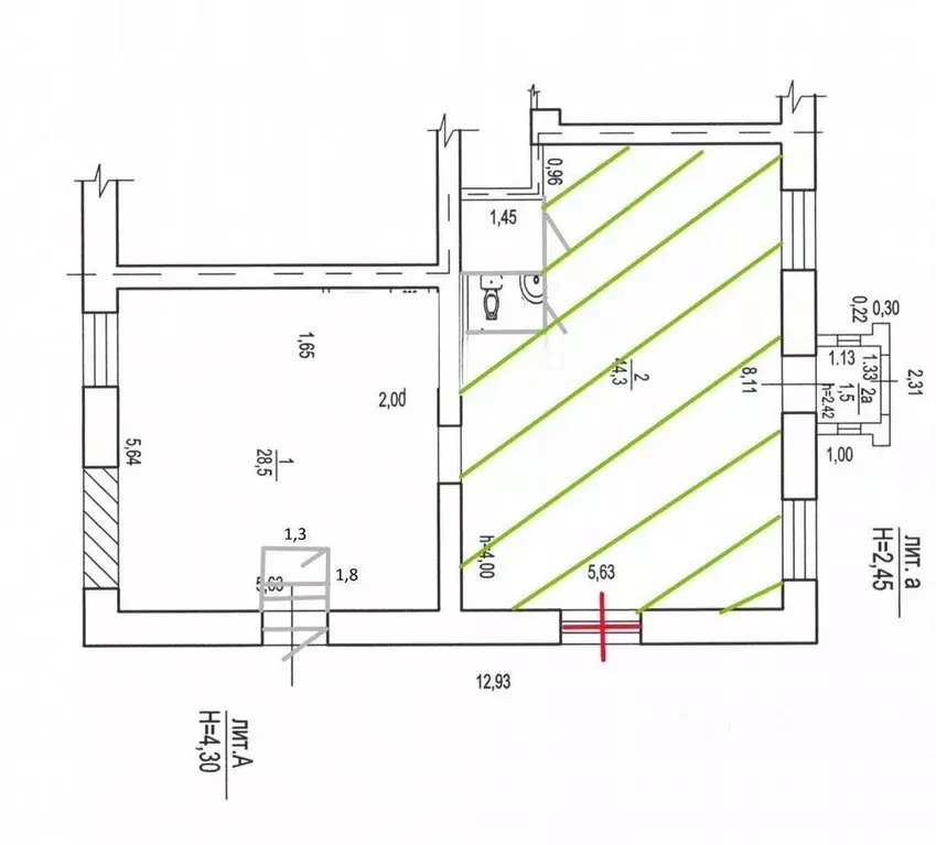 Торговая площадь в Башкортостан, Уфа бул. Славы, 18 (35 м) - Фото 1