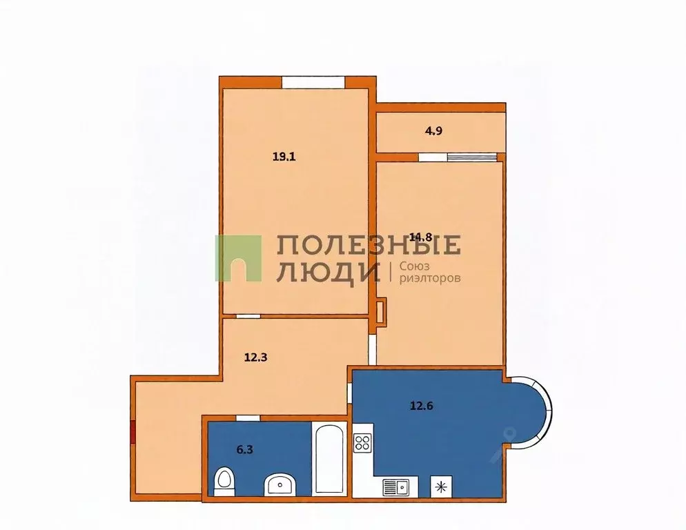 2-к кв. Краснодарский край, Краснодар Центральный мкр, ул. ... - Фото 2