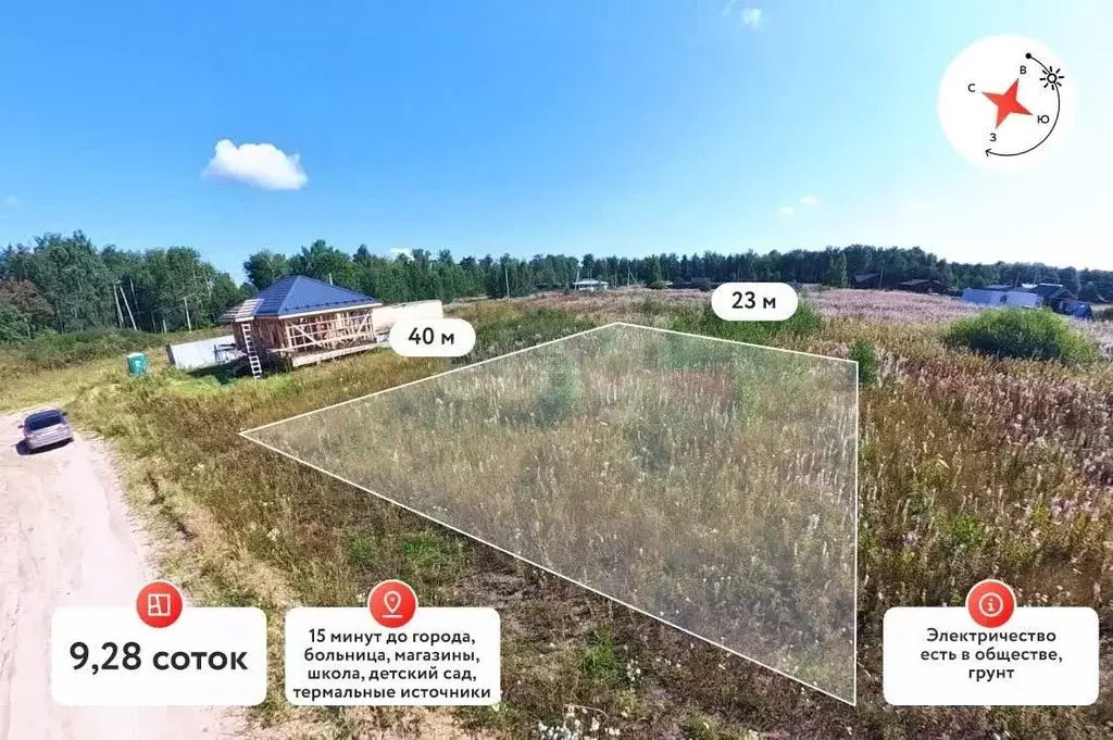 Участок в Тюменская область, Тюменский муниципальный округ, с. Каменка ... - Фото 1