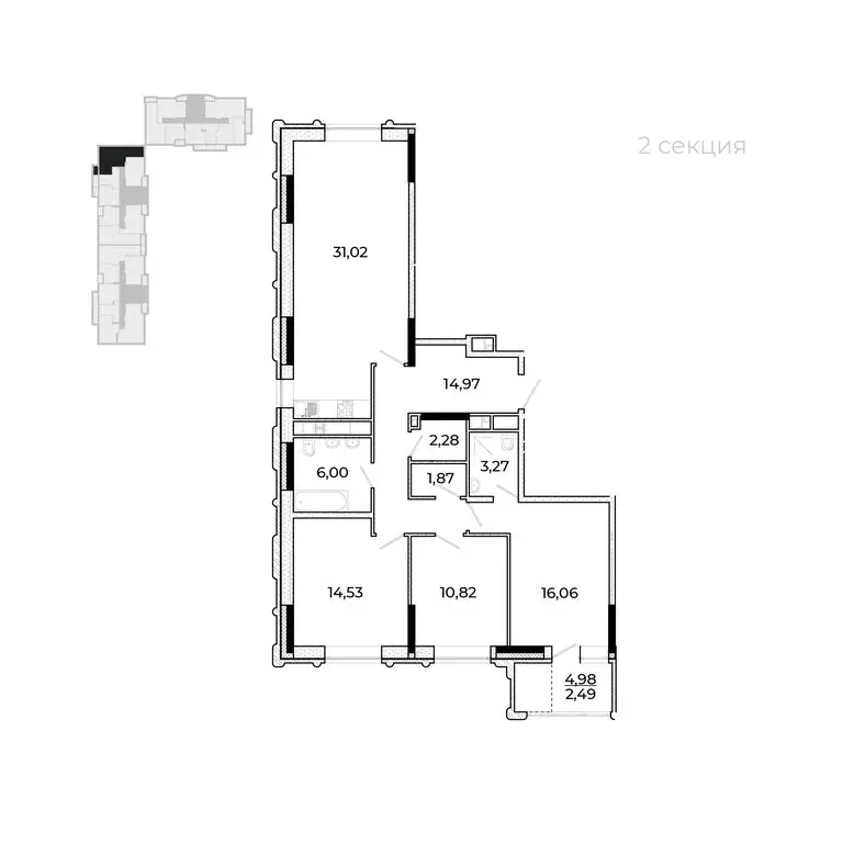 3-комнатная квартира: Ижевск, Новая Восьмая улица, 67 (105.8 м) - Фото 1
