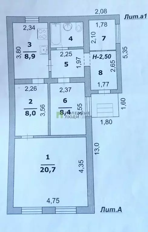 Дом в Белгородская область, Белгород Красносельская ул. (63 м) - Фото 2