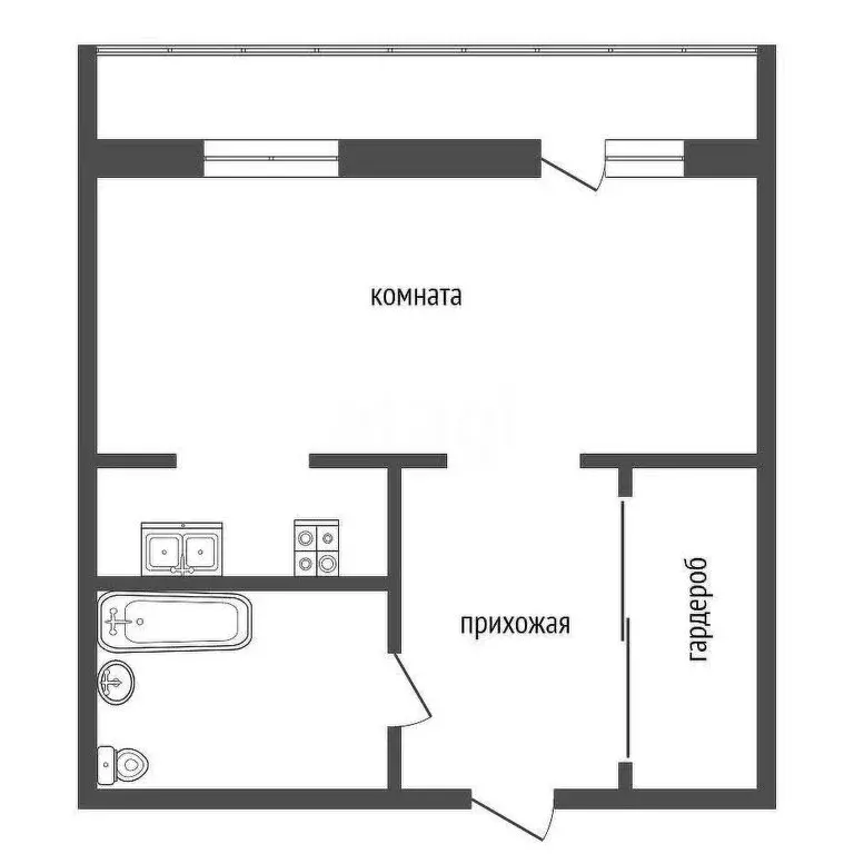 Квартира-студия: Абакан, Торговая улица, 32 (50 м) - Фото 0