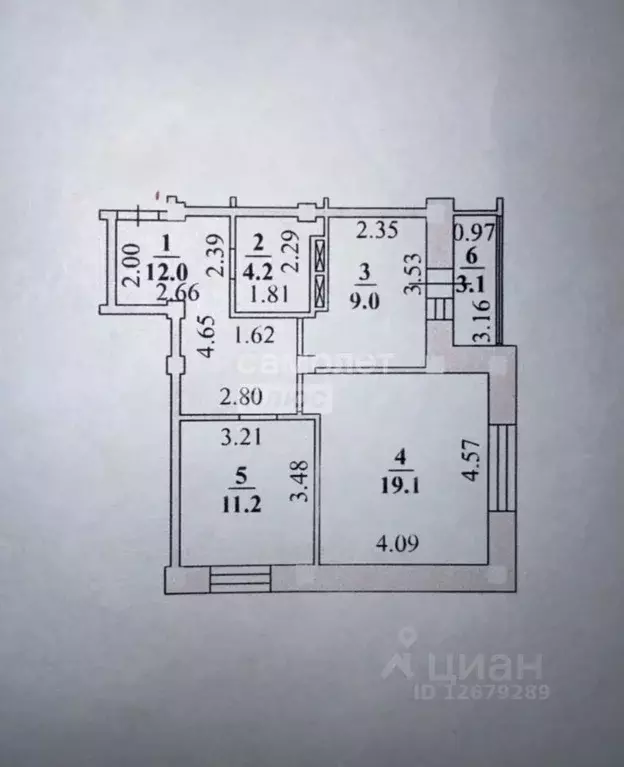 2-к кв. Липецкая область, Липецк ул. Хренникова, 6 (55.0 м) - Фото 1
