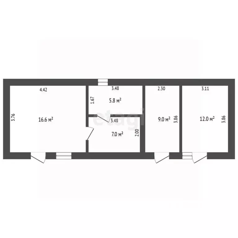 Дом в Татарстан, Альметьевск ул. Тихая, 26 (50 м) - Фото 2