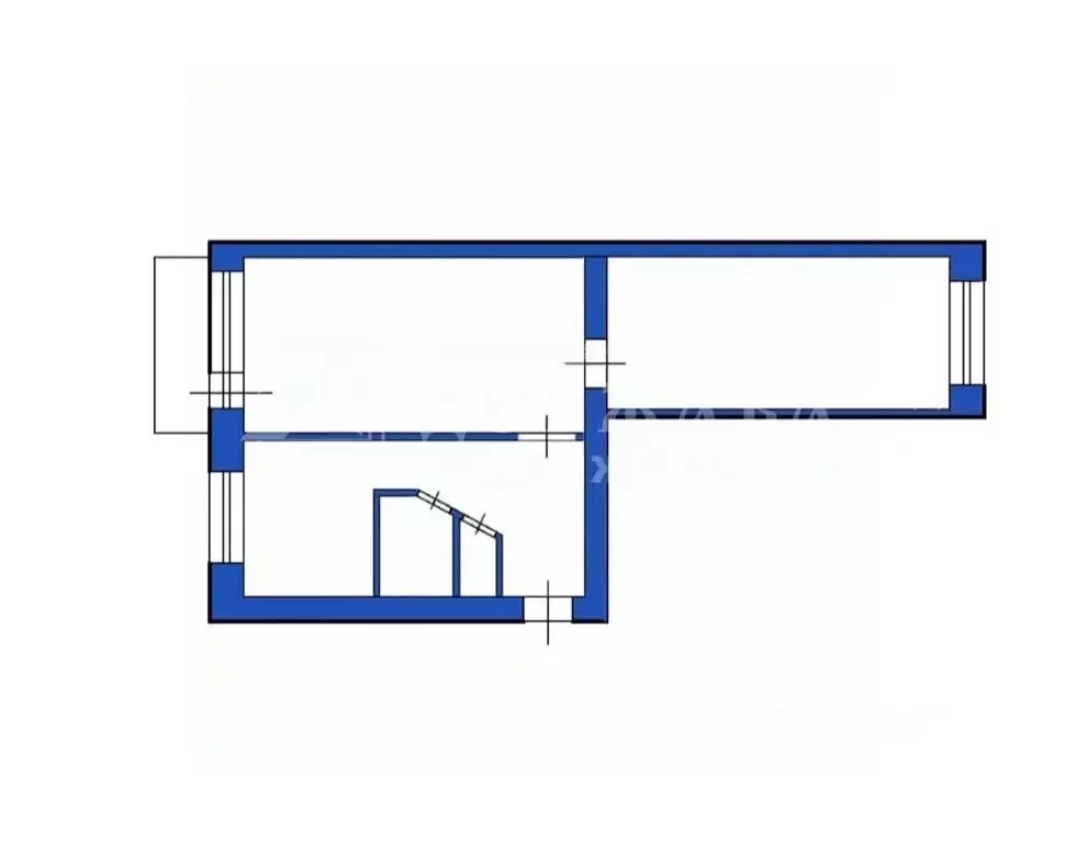 2-к кв. Кемеровская область, Топки ул. Луначарского, 2 (44.5 м) - Фото 2
