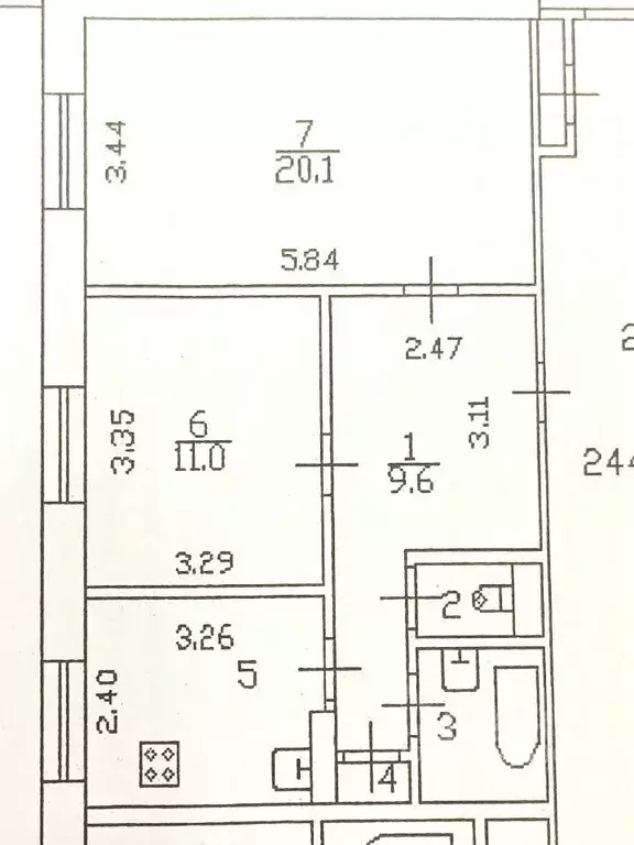 2-к кв. Санкт-Петербург Парашютная ул., 22К1 (52.0 м) - Фото 2