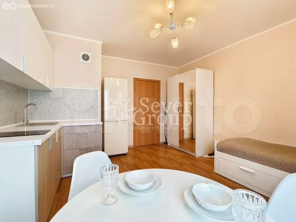 Квартира-студия: посёлок Парголово, Заречная улица, 33 (22 м) - Фото 0