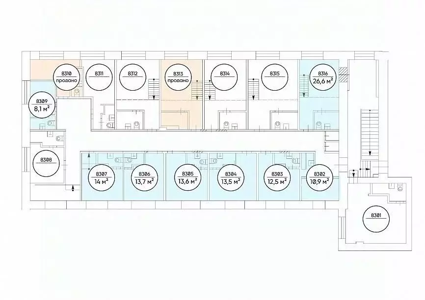 Офис в Москва Холодильный пер., 3к1с2 (28 м) - Фото 2