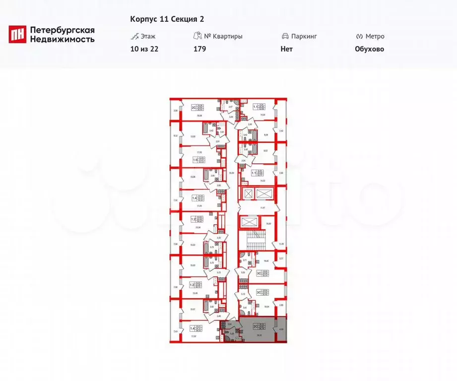 Квартира-студия, 24,6 м, 8/22 эт. - Фото 1