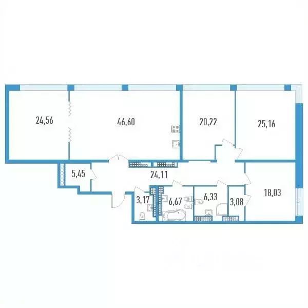 4-к кв. Санкт-Петербург ул. Типанова, 22 (183.38 м) - Фото 0