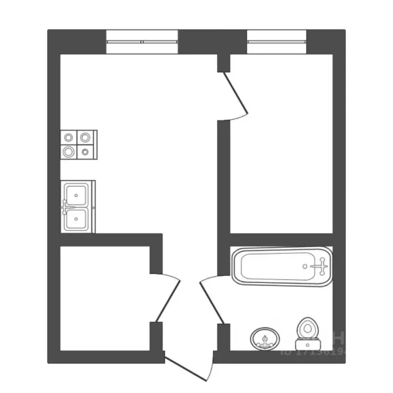 1-к кв. Тюменская область, Тюмень ул. Стройотрядовская, 8 (30.6 м) - Фото 2