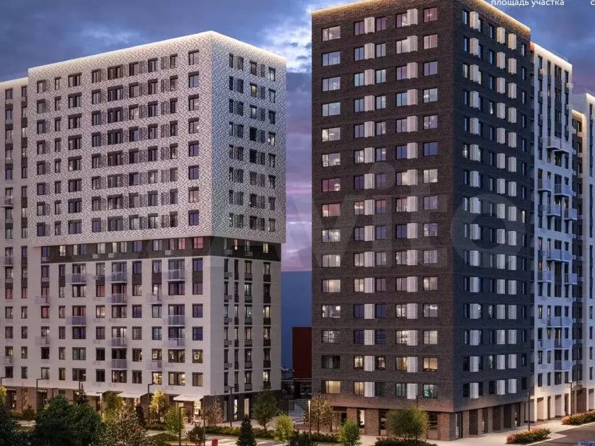 Квартира-студия, 34,4 м, 13/16 эт. - Фото 1