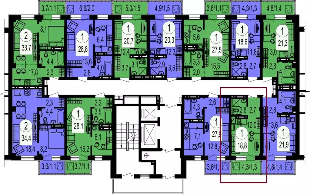 Студия Красноярский край, Красноярск Лесопарковая ул., 33 (18.0 м) - Фото 2