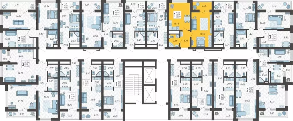 1-комнатная квартира: Сочи, микрорайон Бытха, Ясногорская улица, 16/2 ... - Фото 2