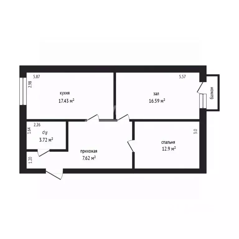 2-к кв. Дагестан, Дербент Виноградная ул., 9 (58.5 м) - Фото 2
