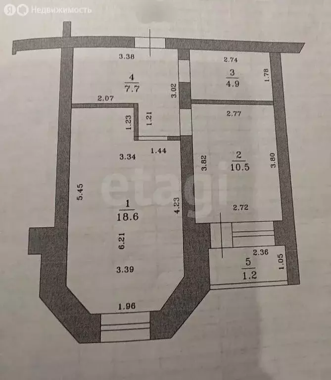 1-комнатная квартира: Казань, улица Космонавтов, 6А (41.7 м) - Фото 1