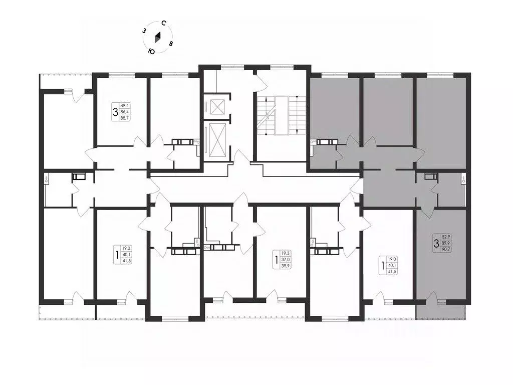 3-к кв. Воронежская область, Воронеж Первое Мая мкр, Май жилой ... - Фото 1
