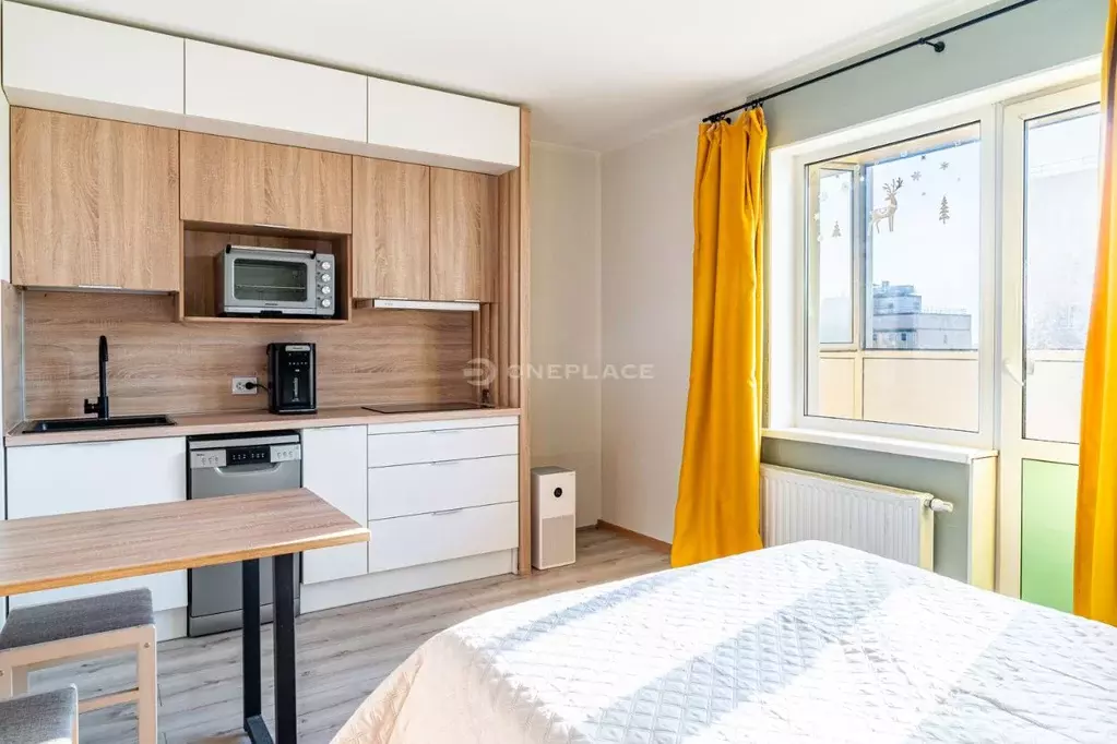 Студия Санкт-Петербург ул. Бабушкина, 84к2 (24.4 м) - Фото 2