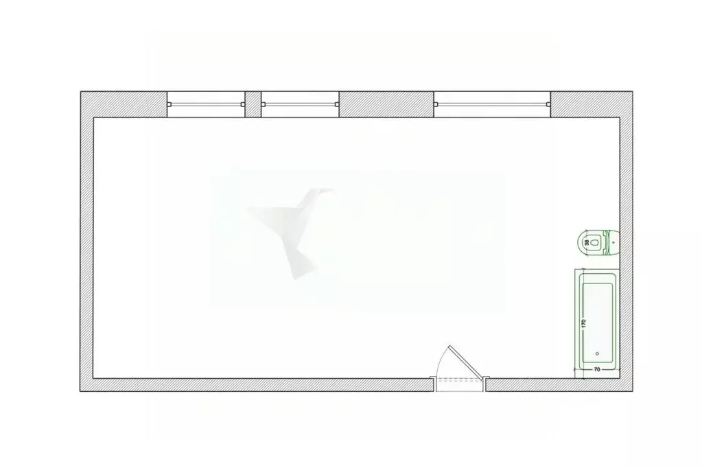 1-к кв. Приморский край, Находка Владивостокская ул., 48 (34.7 м) - Фото 2