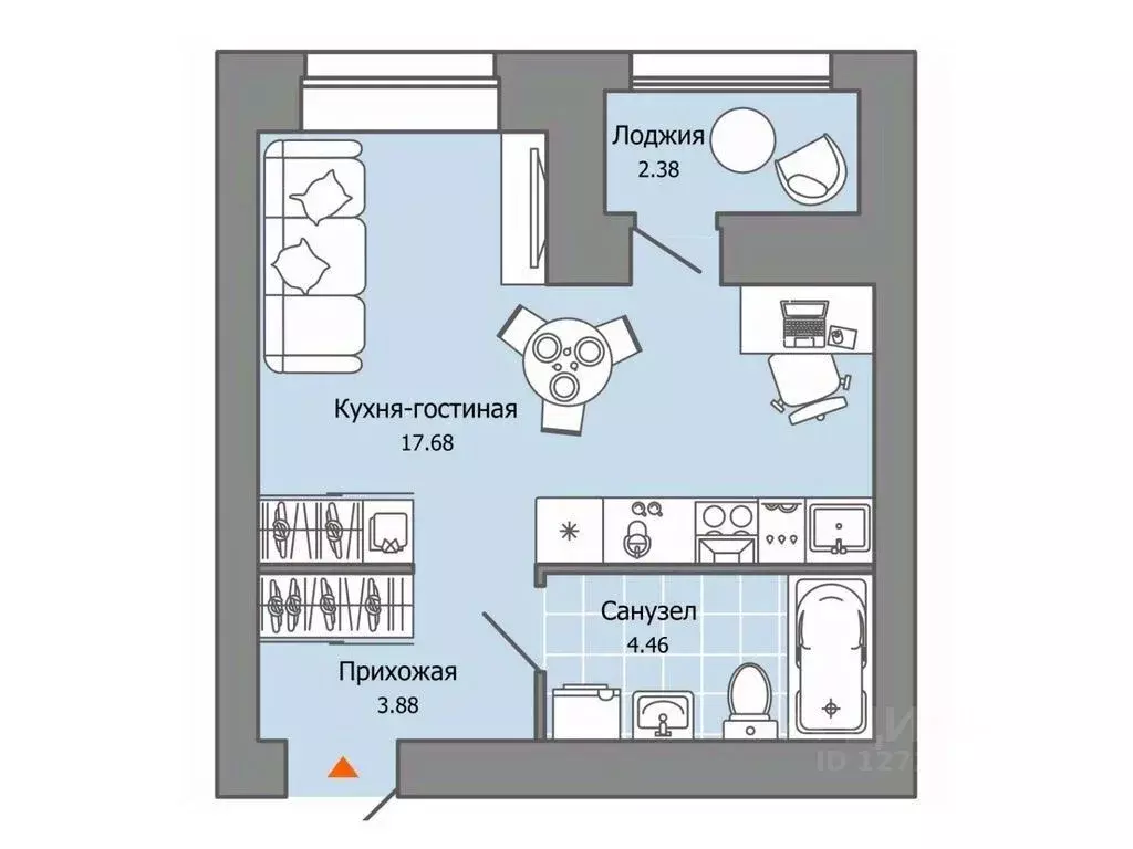 Студия Ульяновская область, Ульяновск Город Новаторов жилой комплекс, ... - Фото 0