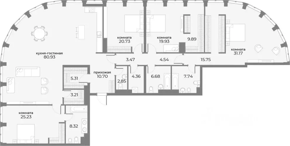 4-к кв. Москва Дружинниковская ул., 15 (266.9 м) - Фото 0