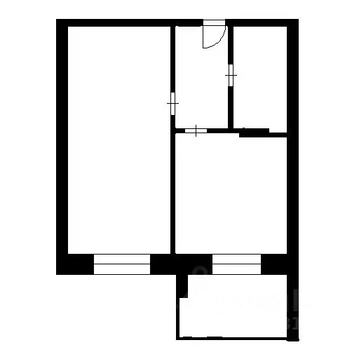 1-к кв. Новосибирская область, Новосибирск ул. Тюленина, 26/2 (32.0 м) - Фото 1