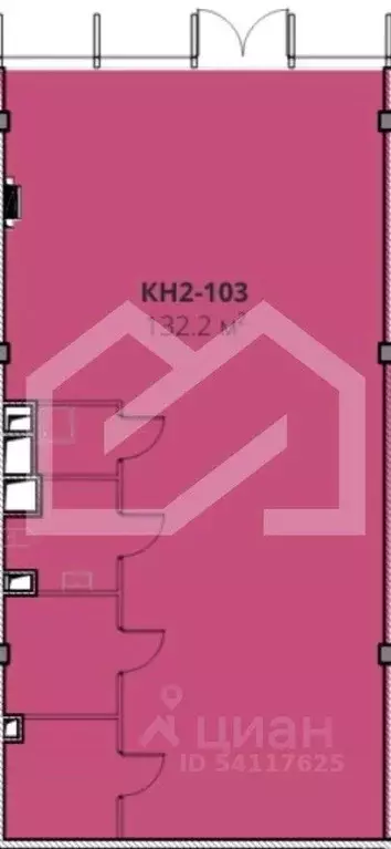 Торговая площадь в Москва ул. Матросская Тишина, 1АС72 (132 м) - Фото 2