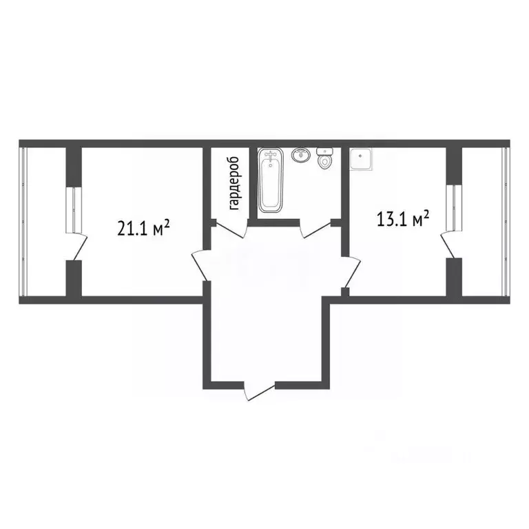 1-к кв. Красноярский край, Красноярск ул. Апрельская, 5И (51.6 м) - Фото 1