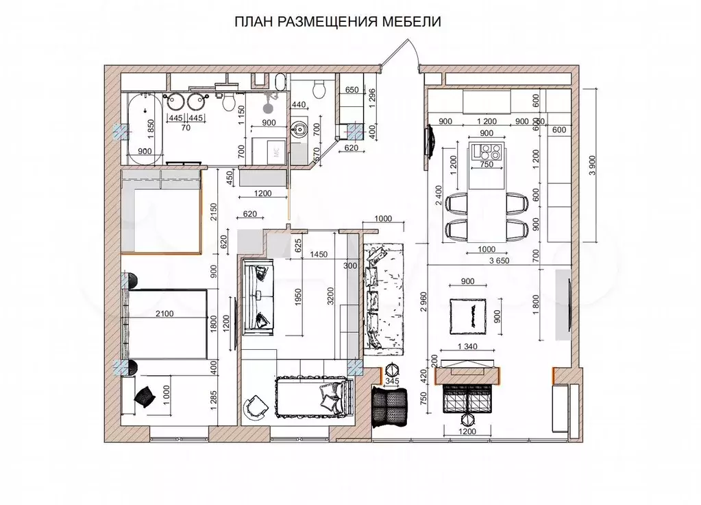 2-к. квартира, 98 м, 2/9 эт. - Фото 1
