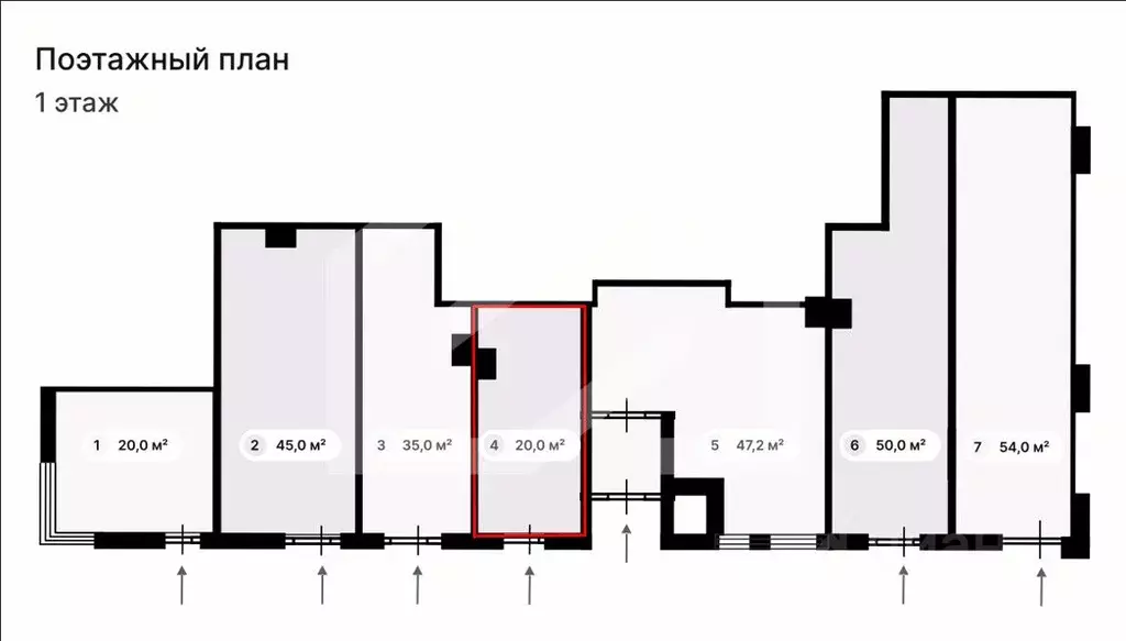 Помещение свободного назначения в Москва Профсоюзная ул., 60/1 (20 м) - Фото 2